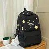 Nova Mochila Estilo Japonês Ins de Alto Valor, Fresca, Doce e Fofa com Estrelas para Alunos do Ensino Fundamental II e Médio, Mochila de Grande Capacidade para Meninas