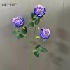 3 Rosas Montaña de Nieve, Rosas Envueltas en el Centro, Arreglo Floral para Boda, Decoración de Interior y Paisajismo, Flores Artificiales, Flores Simuladas
