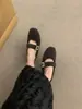 Zapatos de invierno para mujer, estilo nuevo Mary Jane con estampado de leopardo, forrados de felpa para abrigar, estilo retro plano tipo Birkenstock
