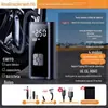 Bomba de Ar Sem Fio para Carro, Inflador de Pneu Elétrico para Carro, Bomba de Ar Portátil para Carro, Inflador Rápido com Display Digital