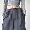 Pantalones Cargo Nuevos de Otoño 2025 para Mujer, Pantalones de Pierna Ancha Estilo Americano de Verano, Pantalones Deportivos Sueltos Casuales Largos hasta el Suelo
