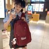 Mochila Escolar Niña Mochila Niña de Secundaria Nuevo Tamaño Sencilla Para Todo Capacidad Grande Ligera Mochila para Estudiante de Secundaria