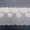 Renda de Malha Dourada de Duas Cores Acessórios para Vestido de Casamento Joias Bordado de Flores Renda de Malha Dourada