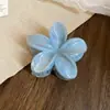 Horquilla de Flor de Tela Azul Estilo Pastoral Francés, Pinza de Pato Dulce de Nicho a la Moda, Accesorio para el Cabello con Ambiente Festivo