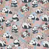 Tela Jacquard de Hilo Doble Linda de Panda Gigante de 320g para Productos Infantiles, Juguetes, Ropa de Muñecas y Figuras