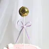 Cinta Decorativa Lentejuelas Lazo Bola de Color Pastel de Cumpleaños Tarjeta Redonda Mesa de Postres Fiesta Disfraz Enchufe Suministros
