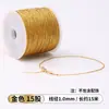 Hilo de oro Yun de 3/6/9 hebras para ensartar pulseras de oro, cordón anti-rotura, alambre para envolver borlas de anillo, cordón de tejido DIY, hilo de oro