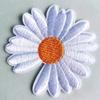 Parches de tela bordados para computadora, lindo parche de margarita, accesorios para ropa, parches bordados, bolsos, parche al por mayor