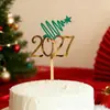 Decoración de pastel navideño estilo Cross Border Ins, suministros para fiestas navideñas, marcado acrílico, complemento para pastel navideño