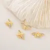 Accesorios de joyería semiacabados al por mayor material metal incrustado circonita Colgante de abeja diiy collar pulsera pendientes colgante