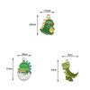 Accesorios de joyería DIY estrictamente seleccionados caricatura pequeño dinosaurio monstruo aleación gota de aceite colgante gota de aceite tocado