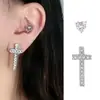 Pendientes Asimétricos Nuevos al por Mayor para Mujer Tendencia Diseño de Nicho Joyería con Forma de Corazón Pendientes de Moda Estilo Coreano