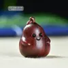 Nuevo Palo de Rosa de Zambia Pera Pato Pieza de Mano Juguete Literario Creativo Pequeños Adornos Colgante Pareja Nunca Separados