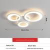 Lâmpadas para Quarto e Sala de Estar, Lâmpadas de Teto LED Simples e Elegantes, Lustres para Sala de Jantar, Pacote de Iluminação Elegante para Toda a Casa com Escurecimento Inteligente