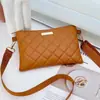 Bolsa feminina casual, fresca e simples, pequena bolsa quadrada, moderna, com bordado de diamantes, xadrez, bolsa para celular, bolsa transversal
