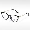 TR8212 export ojo de gato TR metal gafas lisas montura óptica europea y americana buena calidad gafas para miopía al por mayor