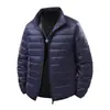 Popular Chaqueta Ligera de Plumas Transfronteriza para Hombre con Capucha Primavera, Otoño e Invierno Cuello Alto Chaqueta de Plumas para Hombre 50 Terciopelo Aliexpress