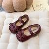 Zapatos Pequeños de Cuero con Lazo Lindo para Niñas 2025 Primavera y Otoño Nuevos Estilo Coreano Moda Infantil Zapatos Ligeros y Cómodos