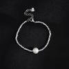 Pulsera de perlas para pareja estilo nuevo plata femenina en línea transmisión en vivo roja mismo estilo lujo ligero moda regalo para amigas pulsera ajustable