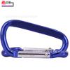 Mosquetón de aleación de aluminio hebreo No. Hebilla de escalada de color de 7 líneas planas en forma de D de 6,2 pulgadas, para ropa, mochila, gancho rápido