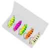 Cebo de señuelo micro, señuelo metálico en forma de cuchara para lance a larga distancia, señuelo para trucha con rayas blancas, equipo de pesca