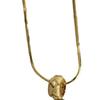 Collar Retro Francés Estilo Buchelati Dorado Cepillado Passepartout Diseño de Nicho Colgante Distintivo Collar Exquisito