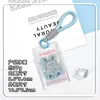 Portatarjetas transparente al por mayor para estudiantes, portatarjeta con tapa deslizante, estuche para tarjeta de campus y tarjeta de comida, funda protectora anti-pérdida para tarjetas de autobús y de acceso