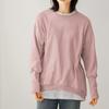 Novidades Estilo Japonês, Cruzamento de Fronteiras Primavera e Verão Nova Blusa de Moletom de Algodão Solta com Gola Redonda para Mulheres, Top de MalhaTerry Oversized, Amazon