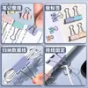Clipes de Papel Coloridos Verdadeiros, Material de Escritório de Metal, Clipes de Papel Grandes, Médios e Pequenos para Documentos e Recibos, Pastas Fixadoras para Folhas de Teste