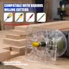 Amoladora Angular Conversión Herramienta de Recorte Carcasa Carpintería Redondeo de Esquinas Ranurado Tallado Amoladora Angular a Máquina de Recorte Herramienta Auxiliar