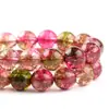 Cuentas Sueltas de Cristal de Sandía Turmalina de Sandía Cristales Explosivos Accesorios para Joyería DIY Productos Semi-Terminados de Cristal al por Mayor