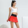 Falda corta de verano ZXZI para mujer con sensación de hielo, secado rápido, para Yoga, Fitness, running, anti-exposición, adelgazante, transpirable, con forro