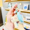 Llavero de trompeta de dibujos animados mini con grabación, altavoz de mano, colgante para mochila escolar, accesorios de juguete para niños