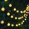 Luces solares para exteriores luces de jardín luces de camping decorativas luces de cadena LED impermeables luces de cadena decorativas de estrella para jardín tiras de luces parpadeantes