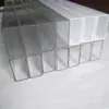 Suministro de fábrica pantalla de lámpara de tubo de plástico con tubo transparente pantalla cuadrada de PC pantalla de lámpara LED tubo difusor de luz blanco lechoso