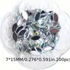 Fornecimento Transfronteiriço de Diamantes para Unhas, Diamantes de Fundo Plano, Adesivos para Unhas DIY, Fabricantes de Joias para Unhas Artísticas Super Brilhantes de Cor AB, Diamantes Navette Atacado