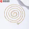 Collar de Nariz de Cerdo de Plata 925, Joyería de Lujo Nicho para Mujer, Cadena de Clavícula de Gama Alta, Cadena para Suéter, Cadena Lisa, Regalo de Cumpleaños