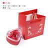 Exquisita Caja para Anillo de Diamante Superficie de Diamante Acrílico Amor Eterno Caja para Collar de Flores Regalo de Tanabata Día de San Valentín Caja de Joyería