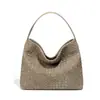 Bolsa tote tecida estilo retrô, leve e luxuosa para outono e inverno, com design hobo descontraído, couro macio e alça de ombro removível para usar na transversal, perfeita para mulheres