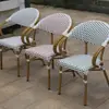 Silla de Ratán para Exteriores, Combinación de Mesa de Comedor y Sillas de Ratán, Mesa de Centro, Silla de Ratán, Balcón Expuesto al Aire Libre, Mesa y Sillas de Ratán para Jardín, Personalización