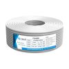 Fio RVVB branco plano de cobre sem oxigênio, 2 condutores, 0,75 1,5 2,5 4 mm², fio paralelo doméstico, 100