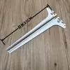 Soporte de armario metálico de acceso, estantería, soporte de estante de columna AA, brazos de soporte izquierdo y derecho, tubo redondo para colgar ropa, accesorios de montaje en pared