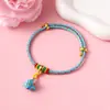 Pulsera Zongzi de Hortensia del Día de Mayo, Nueva Cuerda Roja Tejida a Mano para Niños y Bebés, Pulsera de Cuentas DIY de Alta Calidad