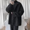Abrigo de Lana para Hombre Primavera Estilo Coreano Moda Guapo Chaqueta con Solapas Primavera Estilo Hong Kong Abrigo de Lana Holgado para Estudiantes