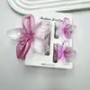 Conjunto de Flores Plumeria Europeu e Americano Transfronteiriço Mais Vendido Presilha de Cabelo Grampo de Cabelo Floral para Mulheres, Clipe de Tubarão Ocidental da Moda para Feriado Acessório de Cabelo