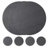 Sousplats com Estampa de Escamas de Peixe em Estoque Pvc Redondo Estilo Nórdico Sousplats Ocidentais Tapetes de Mesa de Jantar Chineses de Alta Qualidade Resistentes ao Calor Simples