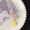 Llavero Original de Hielo transparente fino Estrellas Brillantes nube ins caricatura corazón de niña adornos para mochila escolar regalo para novias