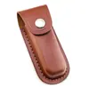 Juego de vaina y cuchillo de cuero de vaca, cuchillo plegable con capa de cabeza, juego de cuchillos de cuero de vaca, cuchillo plegable con vaina
