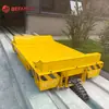 Tambor de bobina de aço caminhão elétrico V-frame de alta resistência trilho de pista de carro plano quatro rodas rota fixa pista de solo para rodagem carro plano