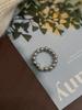 Anillo Elástico de Plata Esterlina S925 Cubo de Azúcar Perla Austriaca Swarovski Diseño Nicho Anillo para Dedo Índice de Mujer Modelo Nuevo 2024
